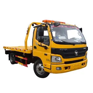 Factory Price Small Rollback Flatbed Recovery Vehicle Wrecker Towing Truck with Crane