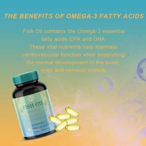 Capsules d'huile de poisson en gélule, oméga-3 EPA DHA, soutien quotidien du métabolisme énergétique, complément alimentaire pour la santé, huile de poisson - Product Image 3