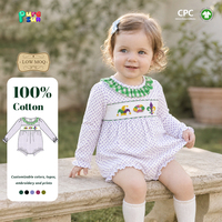 Combinaisons pour bébé garçon personnalisées Puresun, Mardi Gras, OEM, 100% coton, broderie fleur de lys, rayures, 0-24 mois, vente en gros