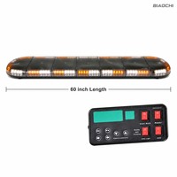 Nouvelle barre lumineuse d'avertissement LED ambre et blanche de 60 pouces (152 cm) 104W du fabricant Hazard pour Jeep Wrangler et pour Honda Accord (voiture et camion)