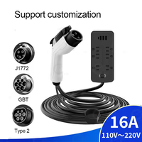 Type1 V2L connecteur de câble EV Portable Version américaine J1772 GBT Type 2 adaptateur de prise nouveau chargeur bidirectionnel en plastique