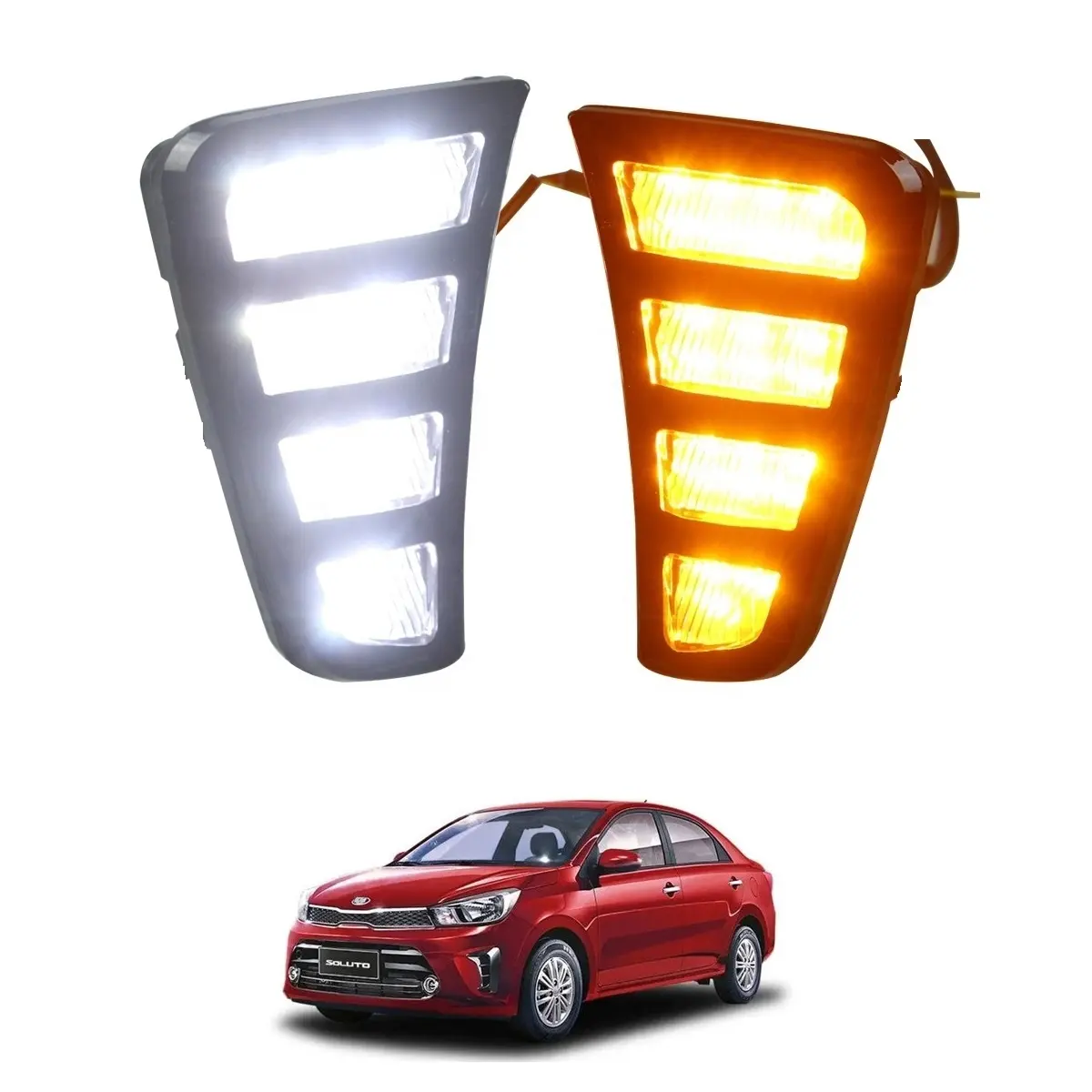 Feu clignotant led pour voiture, phare de véhicule, anti-brouillard, drl, pour Kia gallto pegaas 2018, 2019, 2020