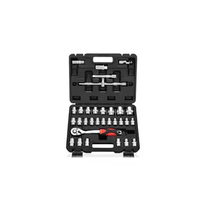 Offre Spéciale Réparation à domicile Lecteur Multi-fonction Ratchet Forage Adaptateur Outil De Réparation De Voiture Socket Wrench Set