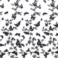 Nouveau Tissu en Tulle Polyester Brodé Papillon 3D Direct Usine pour Robes Femme, Lingerie, Robe de Mariée, Décoration - Vente en Gros