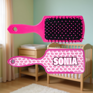 Cepillo para el cabello Sonia para bebé con cerdas suaves, diseño rosa - Product Image 3