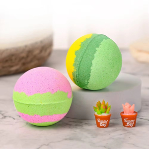 Marque privée 30-200g Geo Gem teinture à l'huile Relaxation biologique bombe de bain faite à la main mélange de bombes de bain d'eau - Product Image 1