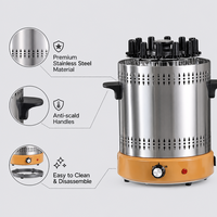 Barbecue Électrique Portable Moderne Sans Fumée pour la Maison, Modèle à Rotation Automatique KLB-D902, Commande par Bouton, CE RoHS