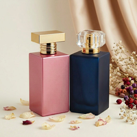 Flacon de parfum en verre de 85 ml, design rectangulaire en acrylique, qualité luxe, vente en gros Anding