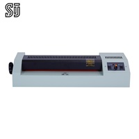 Mesin Laminasi Shujun 320B Presisi Tinggi 19mm A3 4 Roller untuk Kantor & Sekolah
