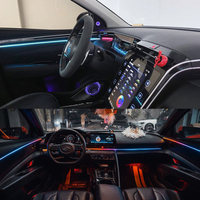 Iluminación Ambiental Interior para Automóvil Symphony LED Mejorada para Hyundai Elantra 2021-2015, Accesorios de Decoración con Tiras Atmosféricas