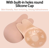 Super forte adhérence réutilisable Silicone sans bretelles poitrine autocollants femmes Invisible Push soutien-gorge mamelon couverture Lingerie Pad accessoire