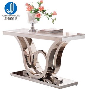 Mesa Consola de Entrada Estilo Europeo, Mesa Consola de Acero - Product Image 6