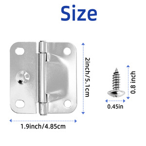 Coleman Stainless Steel Hinge Kit 4-Piece Set For Refrigerators And Freezers Rust Resistant Cooler Box Replacement Parts - Product Image 3
