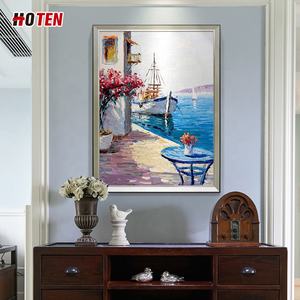 <span class=keywords><strong>Peinture</strong></span> à l'huile de <span class=keywords><strong>paysage</strong></span> méditerranéen de toile abstraite nordique moderne pour la chambre à coucher ou le <span class=keywords><strong>paysage</strong></span> marin de restaurant <span class=keywords><strong>paysage</strong></span> décoratif - Product Image 3