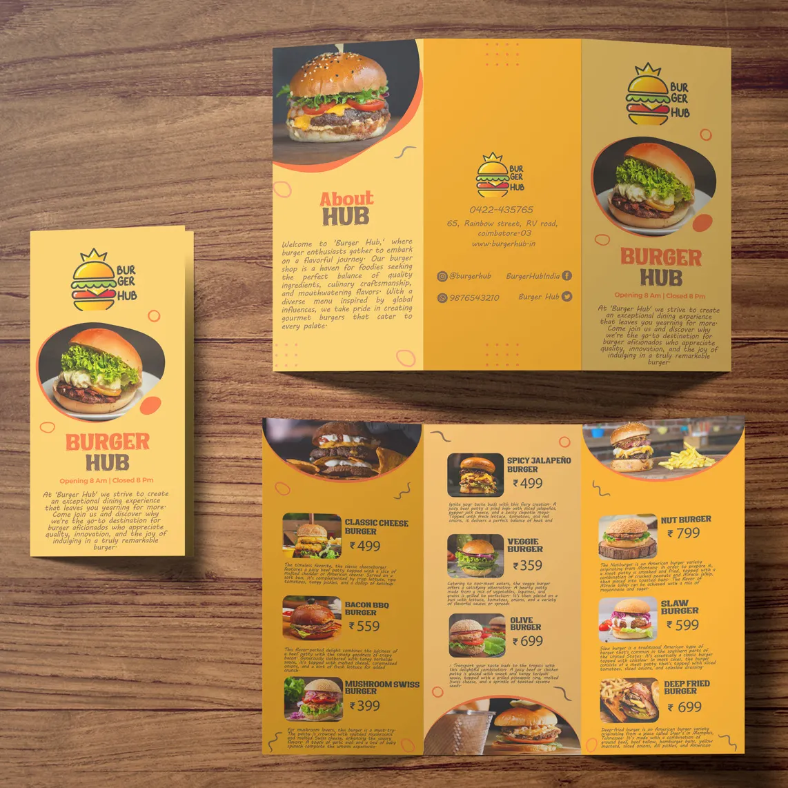 Factory Professional Custom Color Softcover Food Recipe Brochure/Fold Booklet /Cookbook/Restaurant Menu Printing