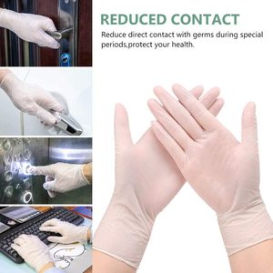 Boîte de gants en vinyle nitrile transparent biodégradable jetable personnalisé de qualité alimentaire sans poudre 100 pièces - Product Image 5