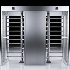 Tourniquet automatique à double/simple passage, pleine hauteur, étanche, de haute qualité, pour gymnases et immeubles de bureaux - Product Image 1