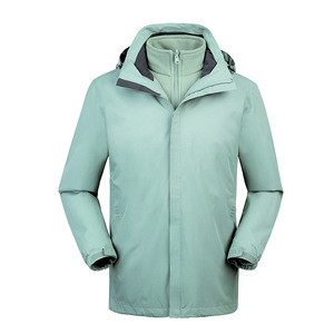 Unisex Three-in-one Breathable Waterproof Warm and Wear Resistant WinterJacket Men Outdoor <strong>Jacket</strong> Soft Clothing Quantity - Product Image 2