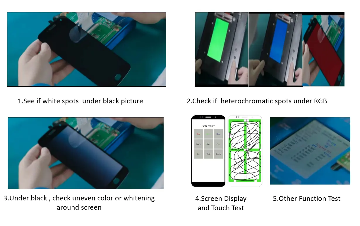 Composant électronique 100% testé Mobile tout écran tactile LCD d'affichage de téléphone