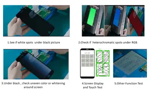 Componente eletrônico 100% testado móvel todo o tela táctil do Lcd da exposição do telefone