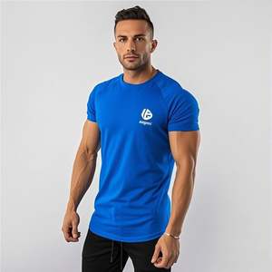 Vente en gros d'usine de t-shirts ajustés 100% coton de haute qualité pour hommes t-shirts avec logo pour hommes - Product Image 5