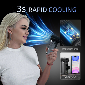 Ventilador de Mano Digital de Alta Velocidad y Potencia con Linterna, Recargable, Batería de 4000mAh, Diseño Portátil - Uso Doméstico y en Hoteles - Product Image 6