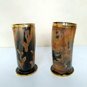 Copas de Cuerno Vikingo Hechas a Mano, Pulimentadas, Ecológicas, con Grabado Personalizado, Copas de Cuerno Natural para Beber en Navidad - Product Image 1