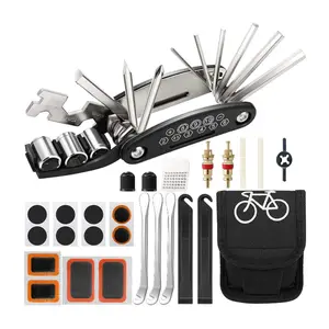 Multifunction Portable 16 In 1 Professional Bike Repair Tool Kit Folding Outdoor Cycling Universal Maintenance