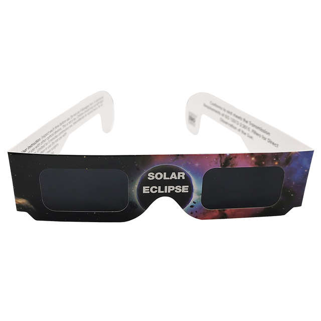 Certificated CE ISO Silver Lens Solar Eclipse Glasses For 2026