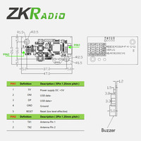 13.56MHz S50 RFID ISO 14443A 15693 5V DC Interface RS232 WG26 Module lecteur/graveur