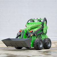 Mini-chargeuse compacte sur chenilles ou sur roues, 480 kg - 500 kg, homologuée EPA EURO 5, avec accessoires, vente directe usine, meilleures ventes