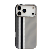 Nouvelle Coque de Protection en Tissu Antidérapante et Antichoc en PC pour iPhone 17 16 12 13 14 Plus 15 Pro Max