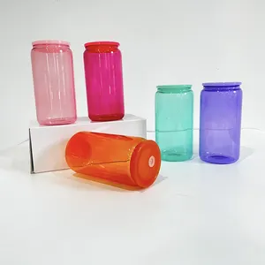 Смешанные цветные стаканы для напитков, 16 унций