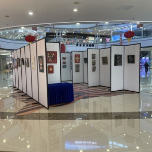Galleria d'arte mostra parete operabile museo melamina parete divisoria mobile scorrevole per Showroom