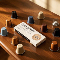 Capsule de dosette de café imprimée de logo personnalisé Offre Spéciale déchirer la bande de déchirure d'emballage de papier boîte de tiroir pour le café