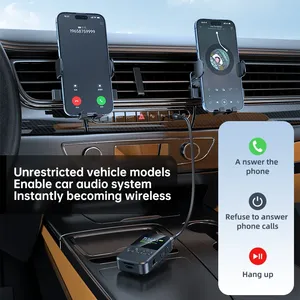 <span class=keywords><strong>Bluetooth</strong></span> 5.4 レシーバー＆トランスミッターアダプター、3.5MM AUX MP3プレーヤー、HIFIオーディオアダプター（<span class=keywords><strong>PC</strong></span>、テレビ、車、ホームスピーカー用）2個 - Product Image 5