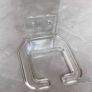 Estante de acrílico engrosado para equipos de belleza, soporte para secador de pelo, expositor de gabinete para peluquería, estante de almacenamiento robusto y duradero - Product Image 5