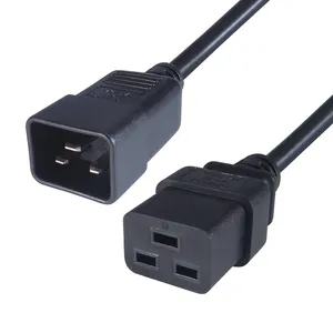 Factory Sale Computer Cables IEC C20 Power Cable C19 to C20 Power Cord For Sale