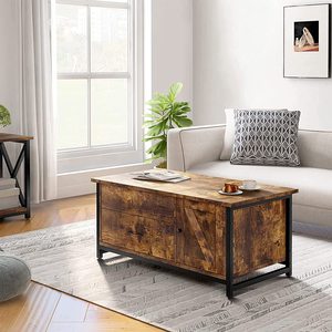 Moderne Multifunctionele Houten Plafond Salontafel Verstelbaar En Uitbreidbaar Met Opbergkast Voor Woonkamermeubilair - Product Image 4
