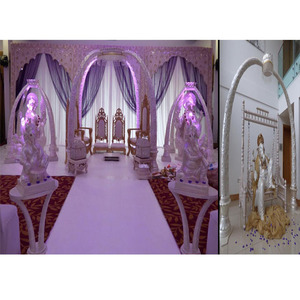 Mariage Royal Designer Tusk Pilier Mandap Fidji Élégant Mariage Tusk Mandap Avec Entrée De Mariage Magnifique Éléphant Pilier Mandap - Product Image 1