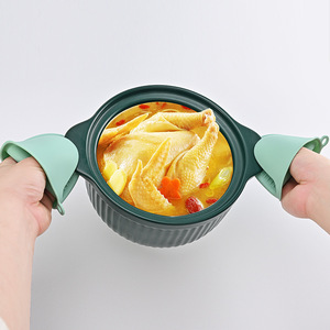 Gants en silicone résistants à la chaleur, gants de four, maniques de <span class=keywords><strong>cuisine</strong></span> en silicone, protège-plat pour la <span class=keywords><strong>cuisine</strong></span> et la pâtisserie - Product Image 3
