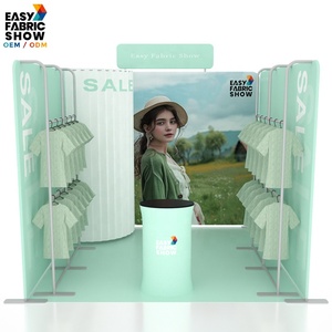 Stand Espositivo Modulare Personalizzato per Fiere di Abbigliamento con Struttura in Tessuto Tensionato, Espositori per Vestiti e Scaffali per Scarpe per Eventi di <span class=keywords><strong>Moda</strong></span> - Product Image 5