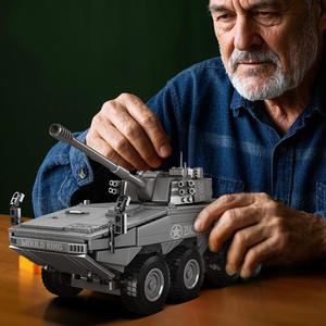 20023  <span class=keywords><strong>Char</strong></span> <span class=keywords><strong>d</strong></span>'<span class=keywords><strong>assaut</strong></span> à roues télécommandé ZTL-11 <span class=keywords><strong>Jouet</strong></span> éducatif de construction pour enfants - Product Image 4