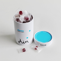 Tube cylindrique en papier recyclable de qualité alimentaire avec logo personnalisé pour l'emballage de capsules de vitamines, de poudre de collagène et de compléments alimentaires