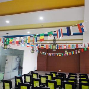 Bannière de drapeaux de 100 <span class=keywords><strong>pays</strong></span> personnalisée, durable, imperméable, en polyester, pour décoration de fête mondiale, clubs sportifs, grande ouverture - Product Image 5