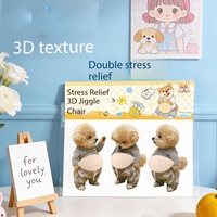 Autocollants 3D en gros : Adorables autocollants décoratifs pour téléphone portable et réfrigérateur, motif chiot Shiba Inu ventru