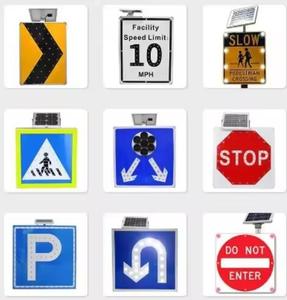 Panneau de signalisation de vitesse radar solaire LED rouge et blanc avec alimentation électrique - Product Image 2