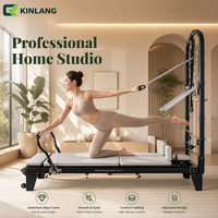 Hochfester Aluminium-Pilates-Reformer mit Halbturm Multifunktionales Fitnessgerät für Yoga-Studios