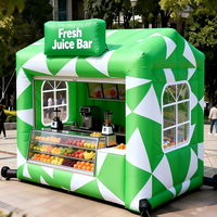 Kiosque de vente portable gonflable personnalisé en gros, tente événementielle étanche pour la promotion de snacks, vêtements et marchés
