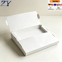Individuell Bedruckte Umweltfreundliche Wiederverwendbare Weiße Wellpappe-Versandbox Faltbare Versandverpackung E-Commerce Express-Karton